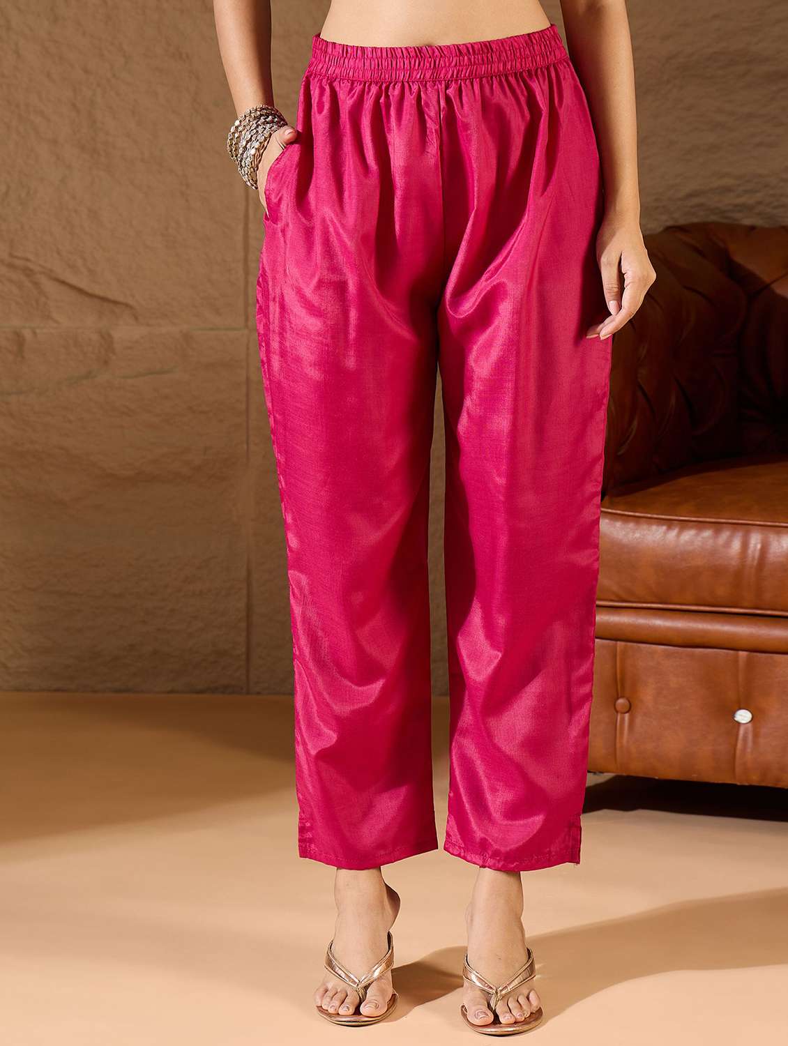 women self design three quarter sleeve kurta pant with dupatta set - 22322121 -  Standard Image - 4