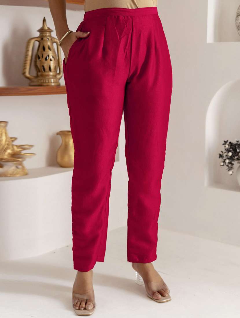 women solid with work three quarter sleeve kurta pant with dupatta set - 22322228 -  Standard Image - 4