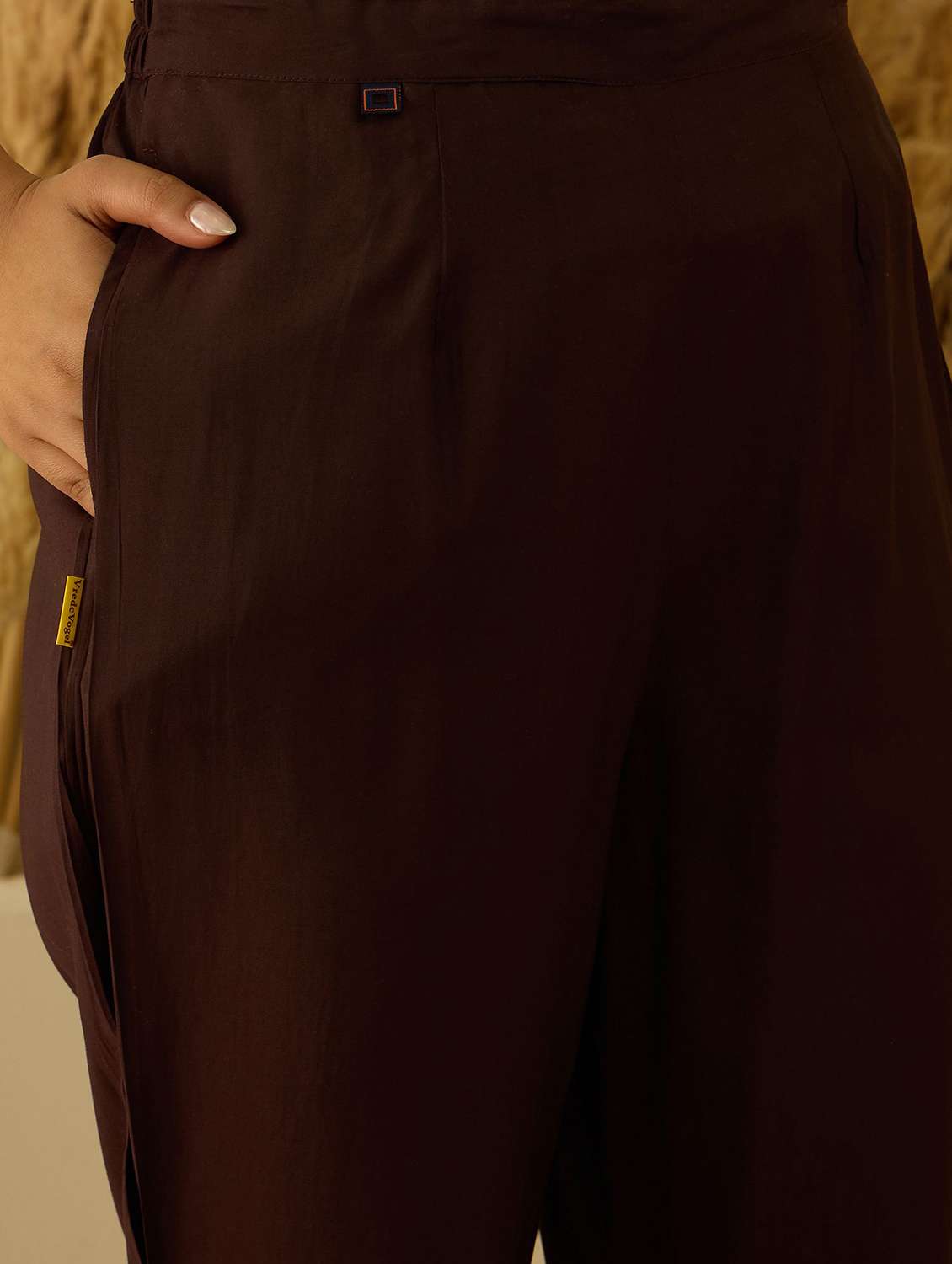 women solid with work three quarter sleeve kurta pant with dupatta set - 22322672 -  Standard Image - 4