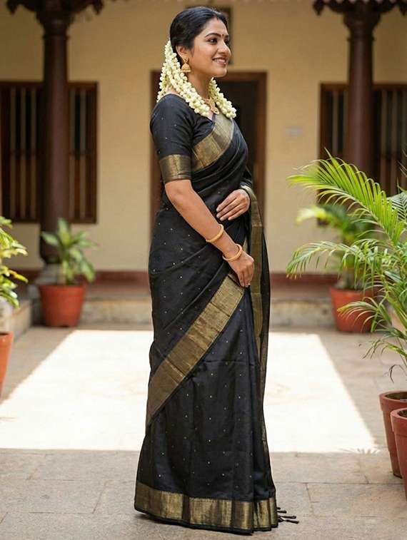 women self design bordered saree with blouse - 22322937 -  Standard Image - 1