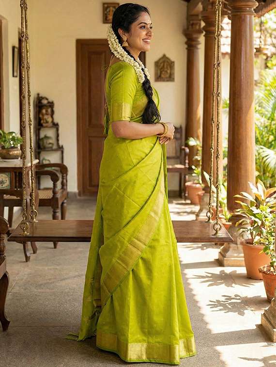women self design bordered saree with blouse - 22322942 -  Standard Image - 1