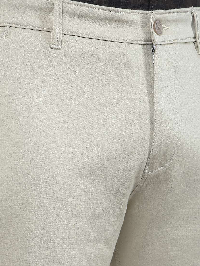 men solid mid rise chinos casual trouser - 22323071 -  Standard Image - 6