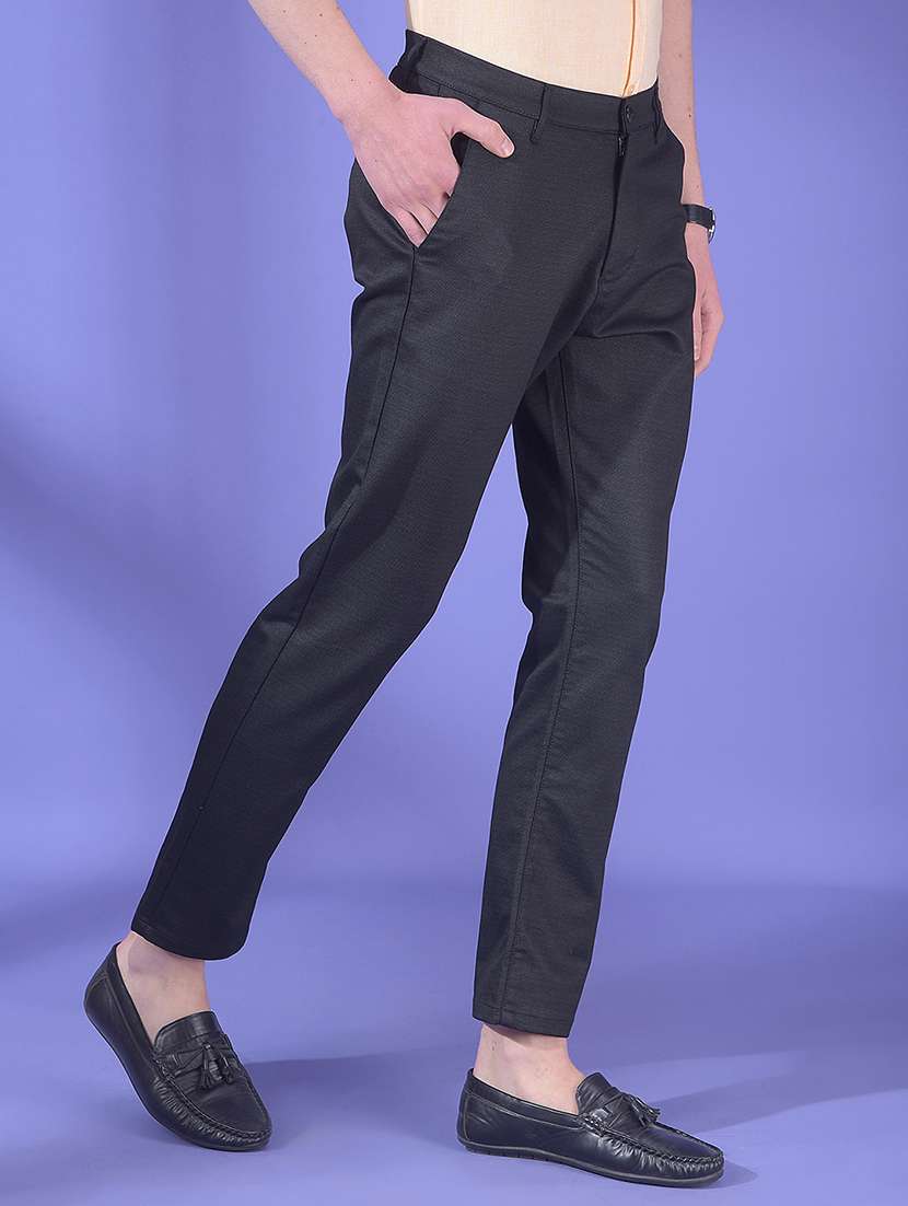 men solid mid rise chinos casual trouser - 22323084 -  Standard Image - 1