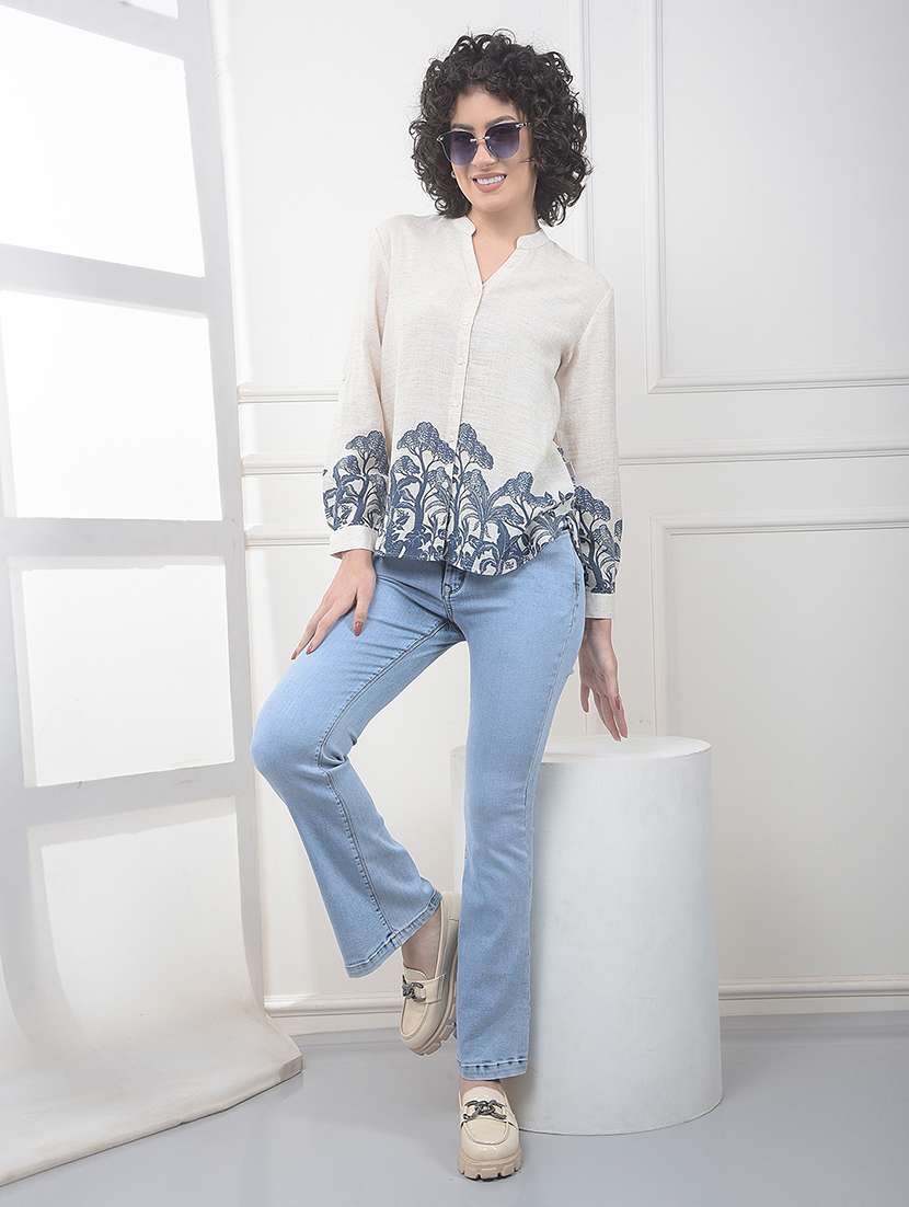 women printed long sleeve shirt - 22323200 -  Standard Image - 4