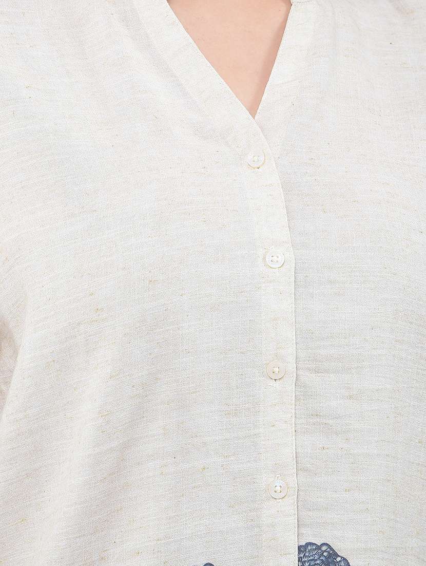 women printed long sleeve shirt - 22323200 -  Standard Image - 6