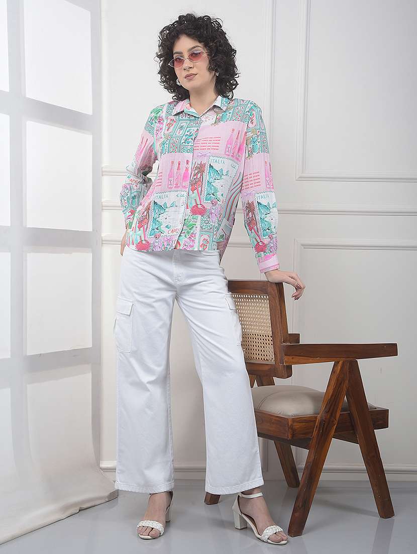 Women Printed Long Sleeve Shirt - 22323201 -  Standard Image - 4