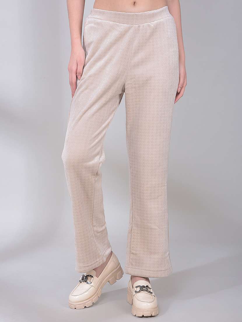 womene self designed regular track pant - 22323230 -  Standard Image - 1