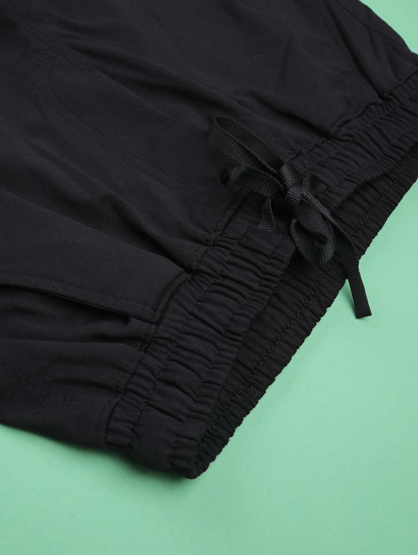black acrylic blend palazzo trouser - 22323446 -  Standard Image - 4