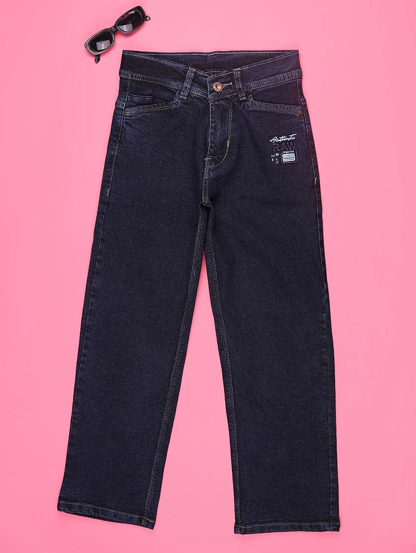boys solid mid rise straight jean - 22323462 -  Standard Image - 1