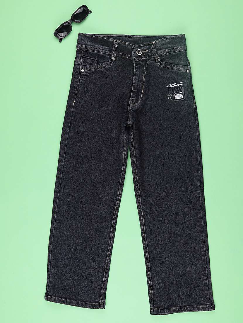 boys solid mid rise straight jean - 22323464 -  Standard Image - 1