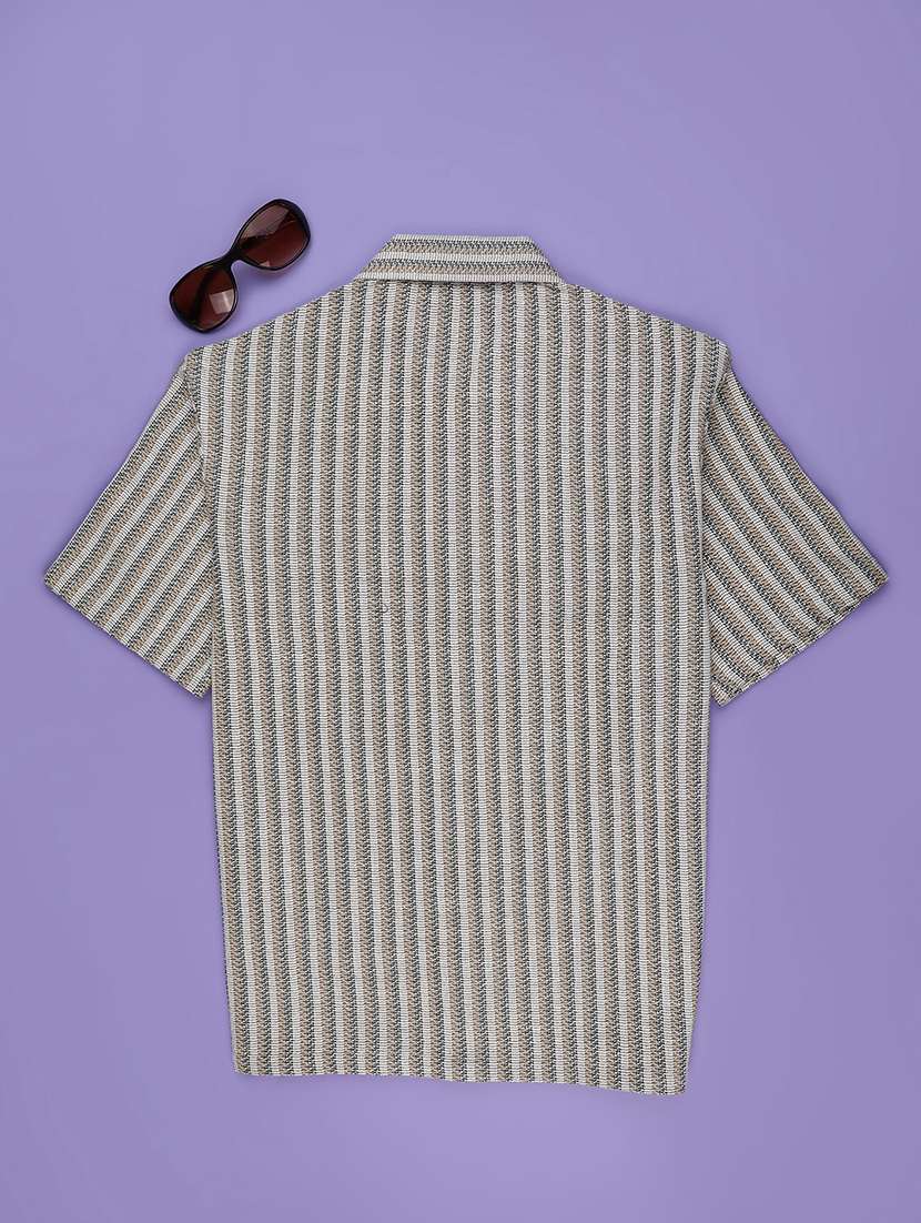 boys self designed collared short sleeve shirt - 22323501 -  Standard Image - 1