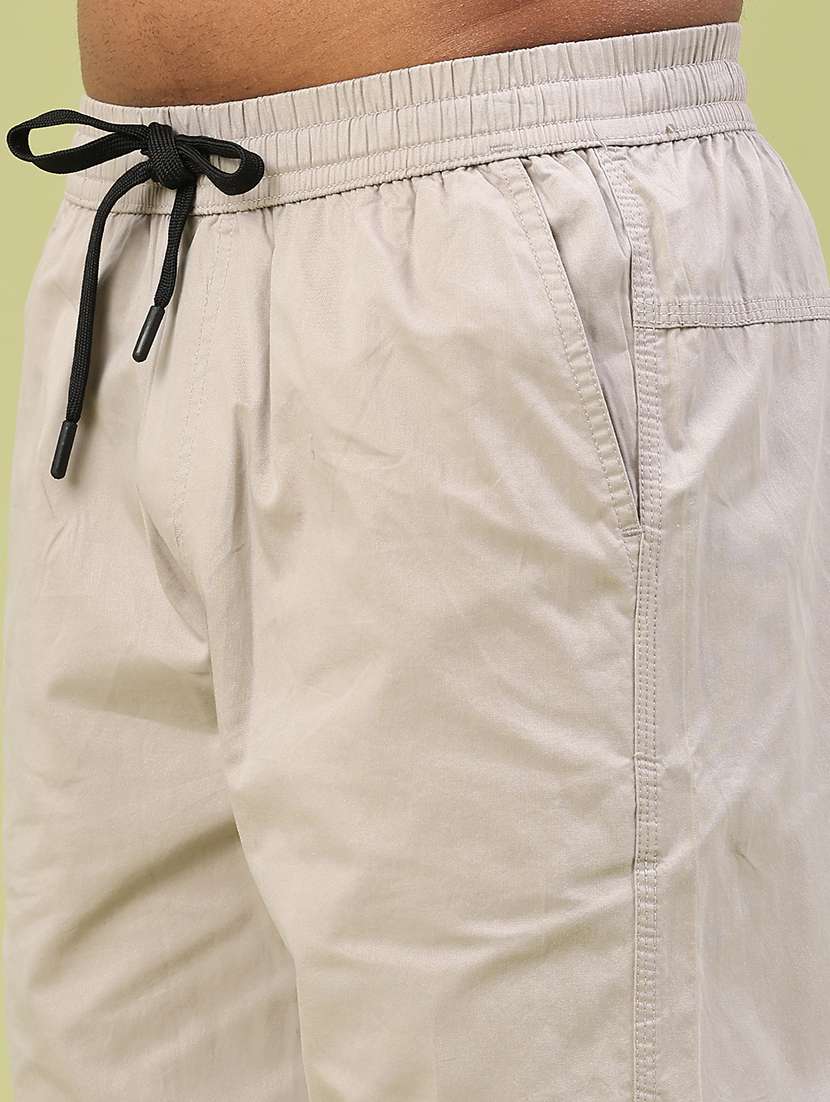 men solid mid rise full length track pant - 22323595 -  Standard Image - 1