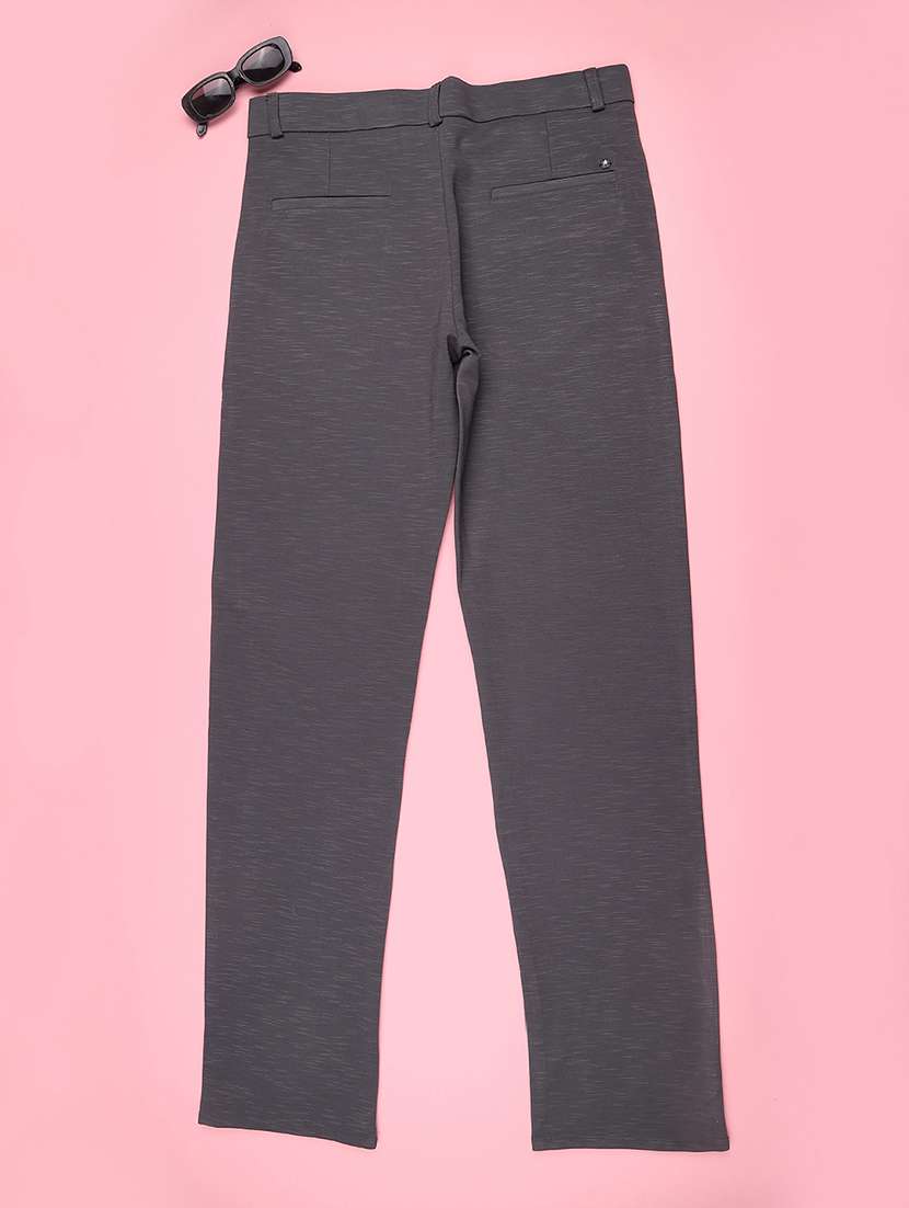 boys solid mid rise slim fit chinos - 22323652 -  Standard Image - 1