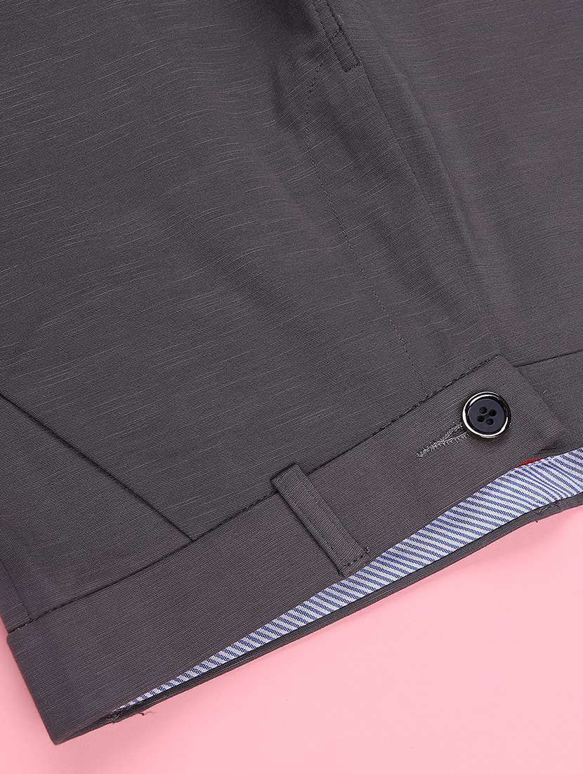boys solid mid rise slim fit chinos - 22323652 -  Standard Image - 4