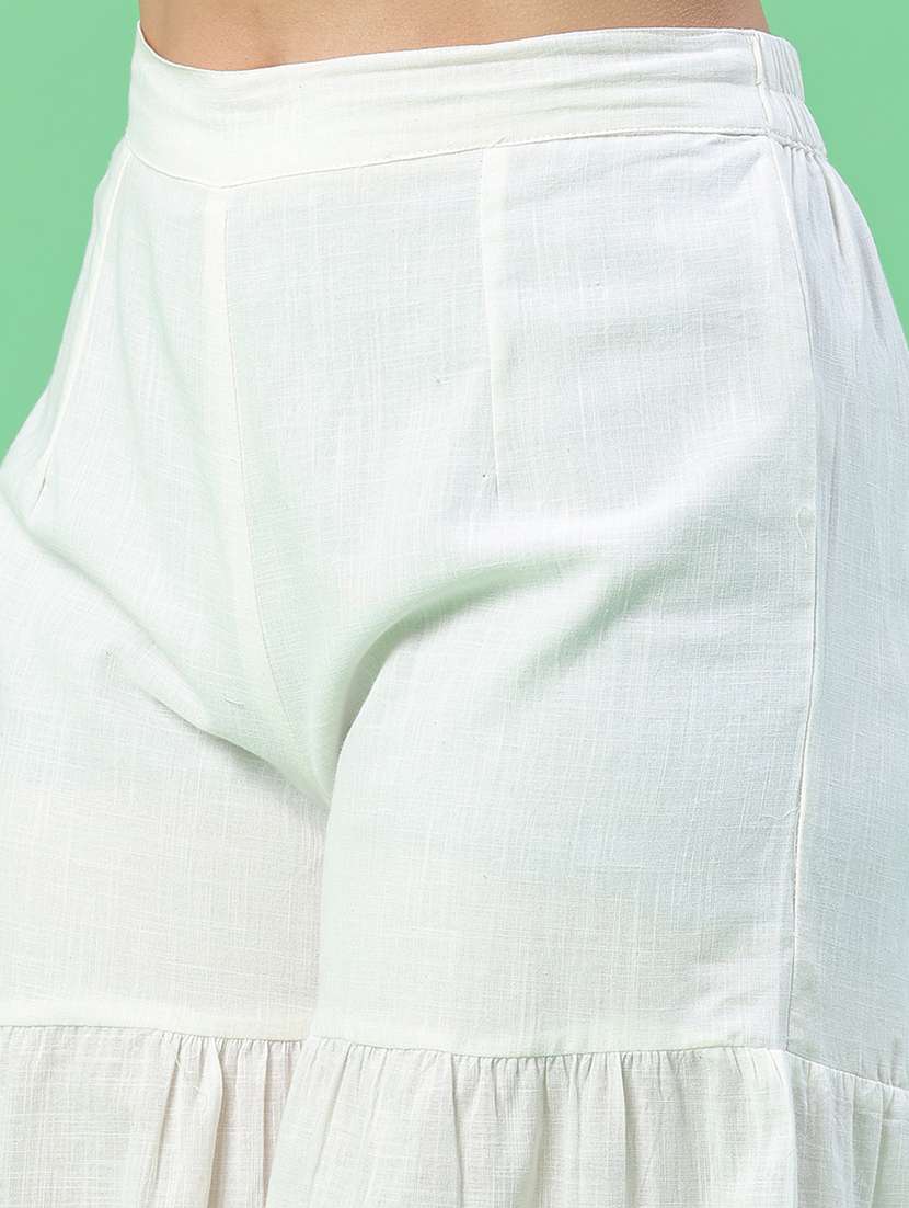 Omen Solid Mid Rise Sharara - 22323697 -  Standard Image - 1