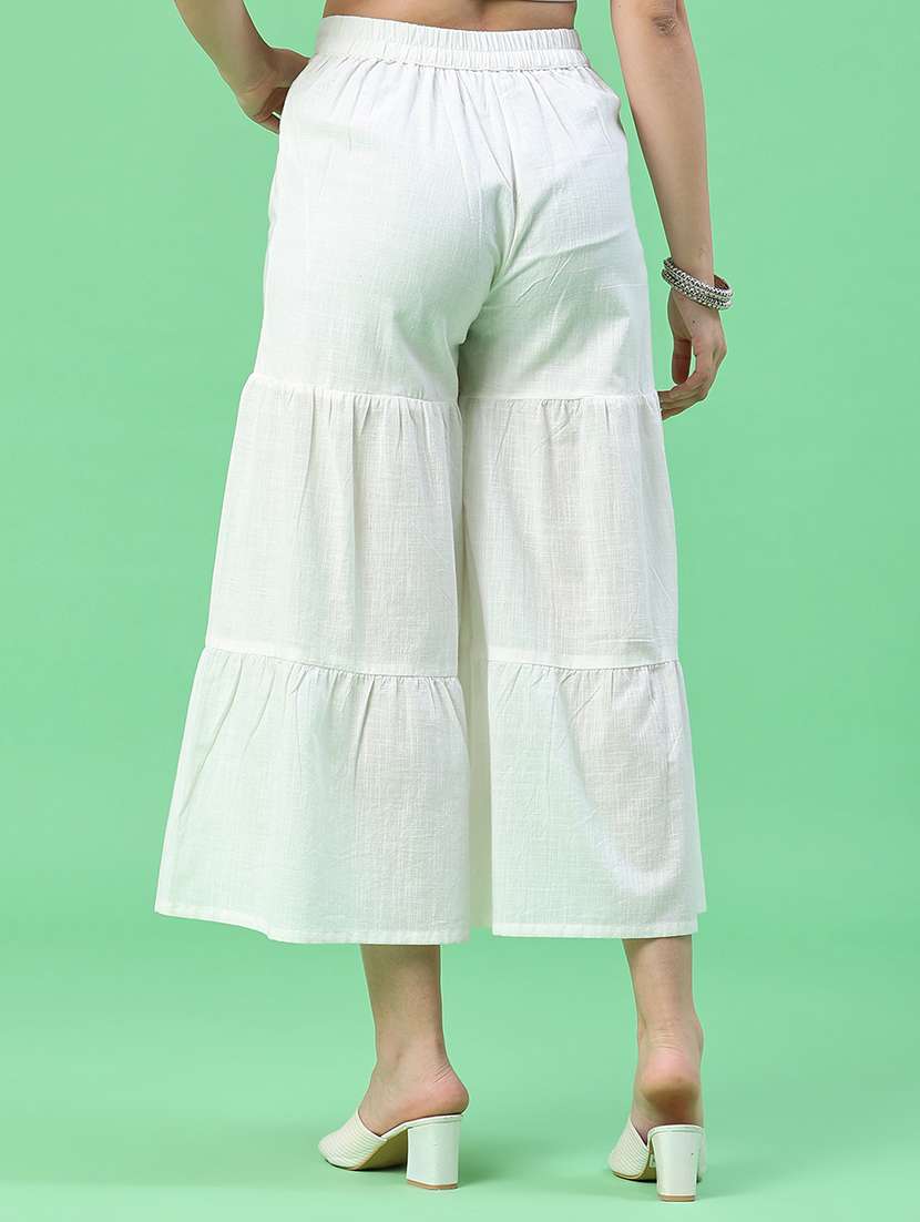 Omen Solid Mid Rise Sharara - 22323697 -  Standard Image - 4