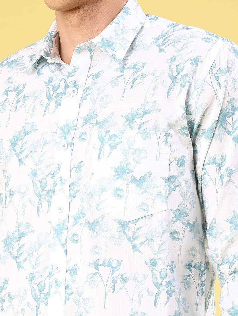 Men Printed Long Sleeve Slim Fit Casual Shirt - 22323798 -  Standard Image - 1