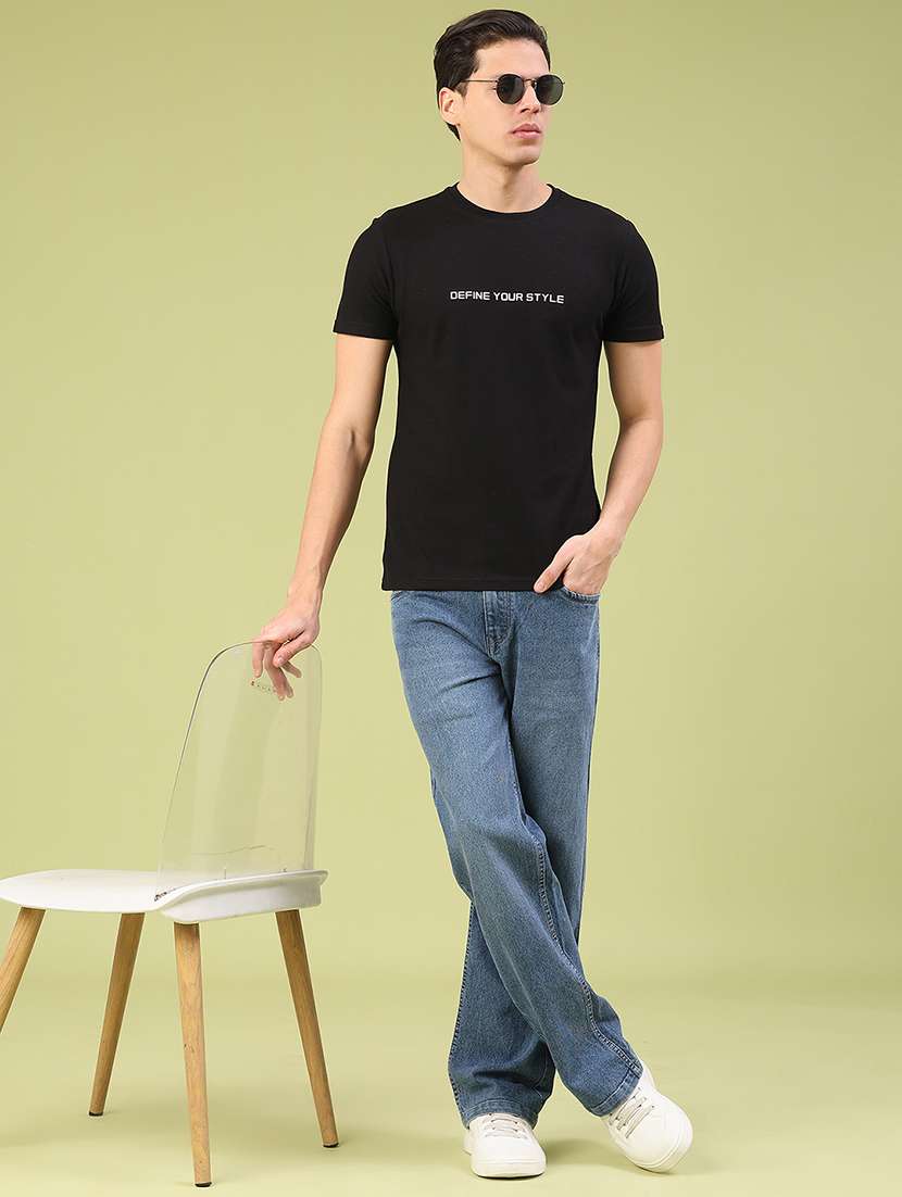 men washed mid rise full length straight fit jeans - 22323957 -  Standard Image - 4