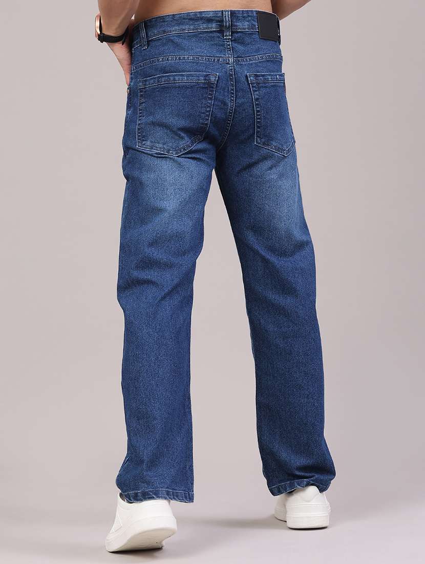 men washed mid rise full length relaxed fit jeans - 22323961 -  Standard Image - 4