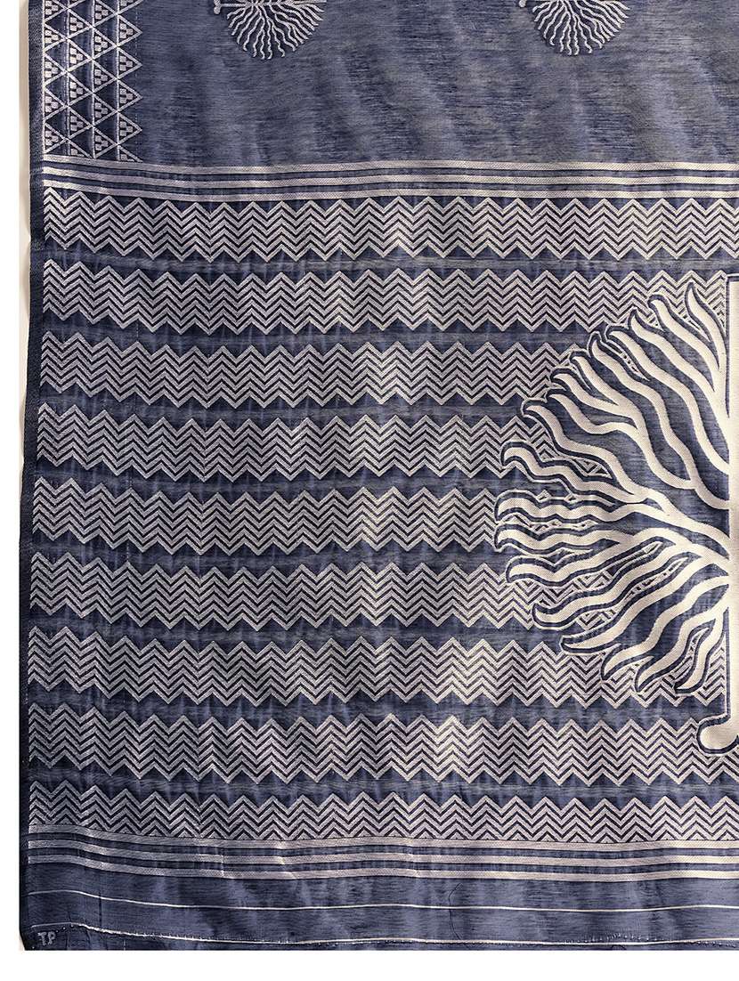 women self design bordered saree with blouse - 22324041 -  Standard Image - 6