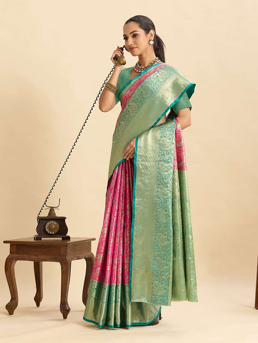 women self design banarasi saree with blouse - 22324046 -  Standard Image - 1