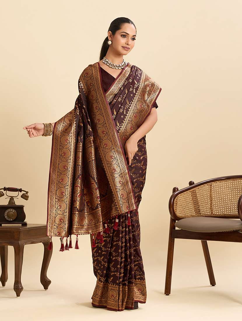 women self design banarasi saree with blouse - 22324050 -  Standard Image - 1
