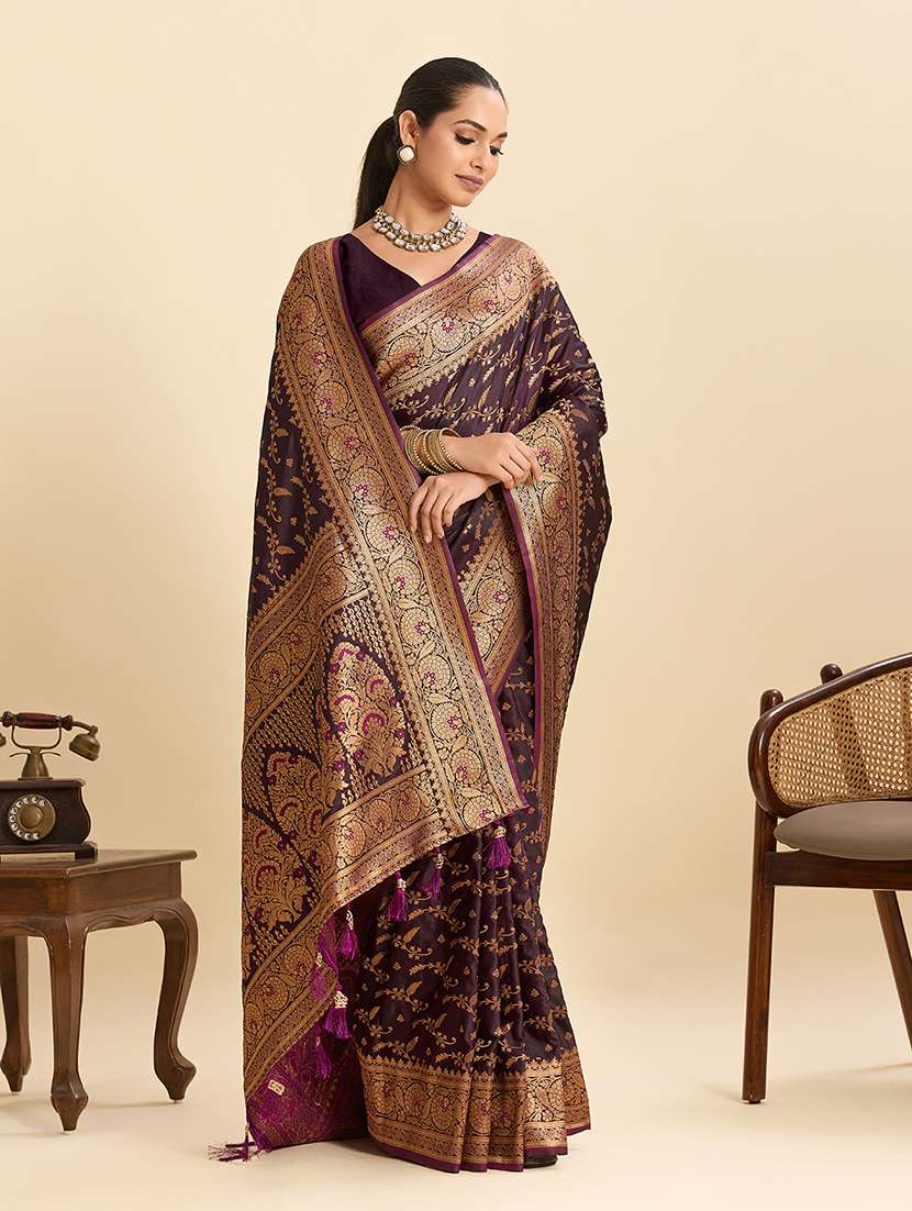 women self design banarasi saree with blouse - 22324053 -  Standard Image - 1