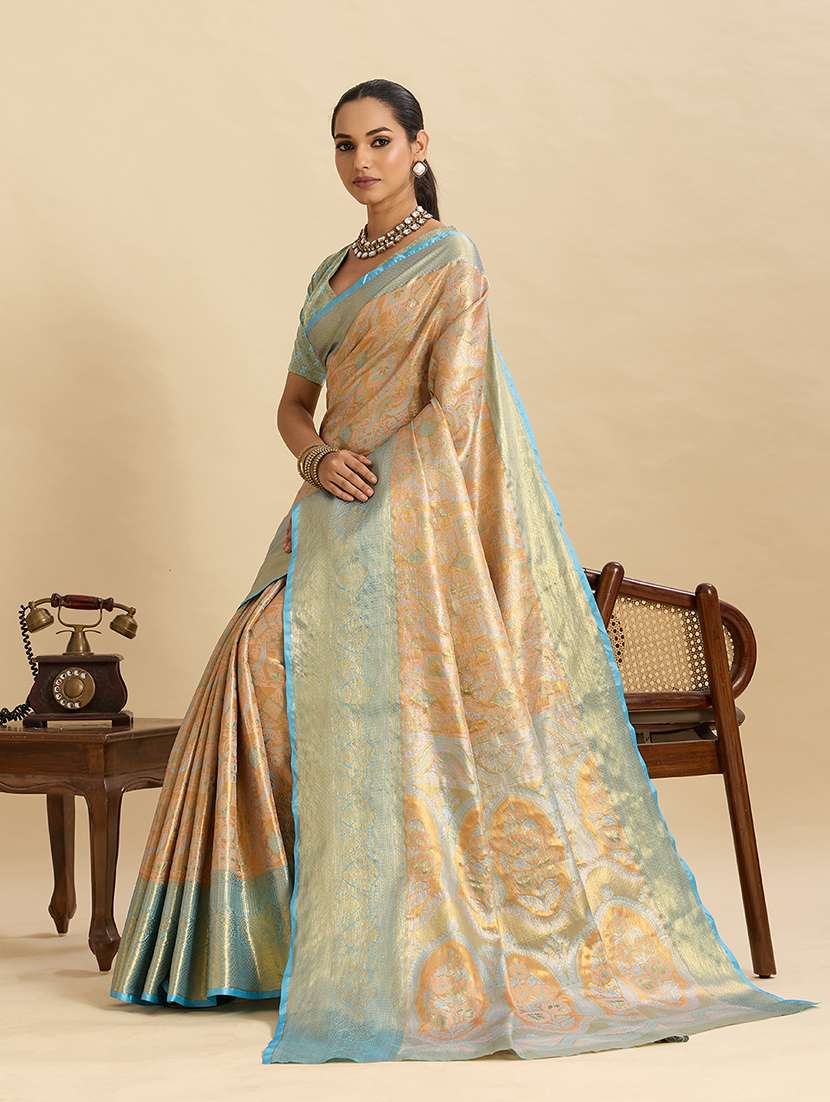 women self design banarasi saree with blouse - 22324058 -  Standard Image - 1