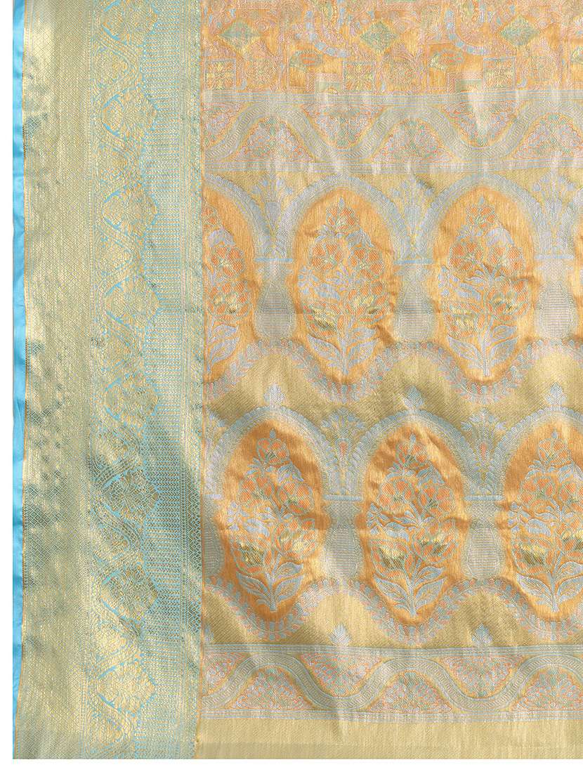women self design banarasi saree with blouse - 22324058 -  Standard Image - 6