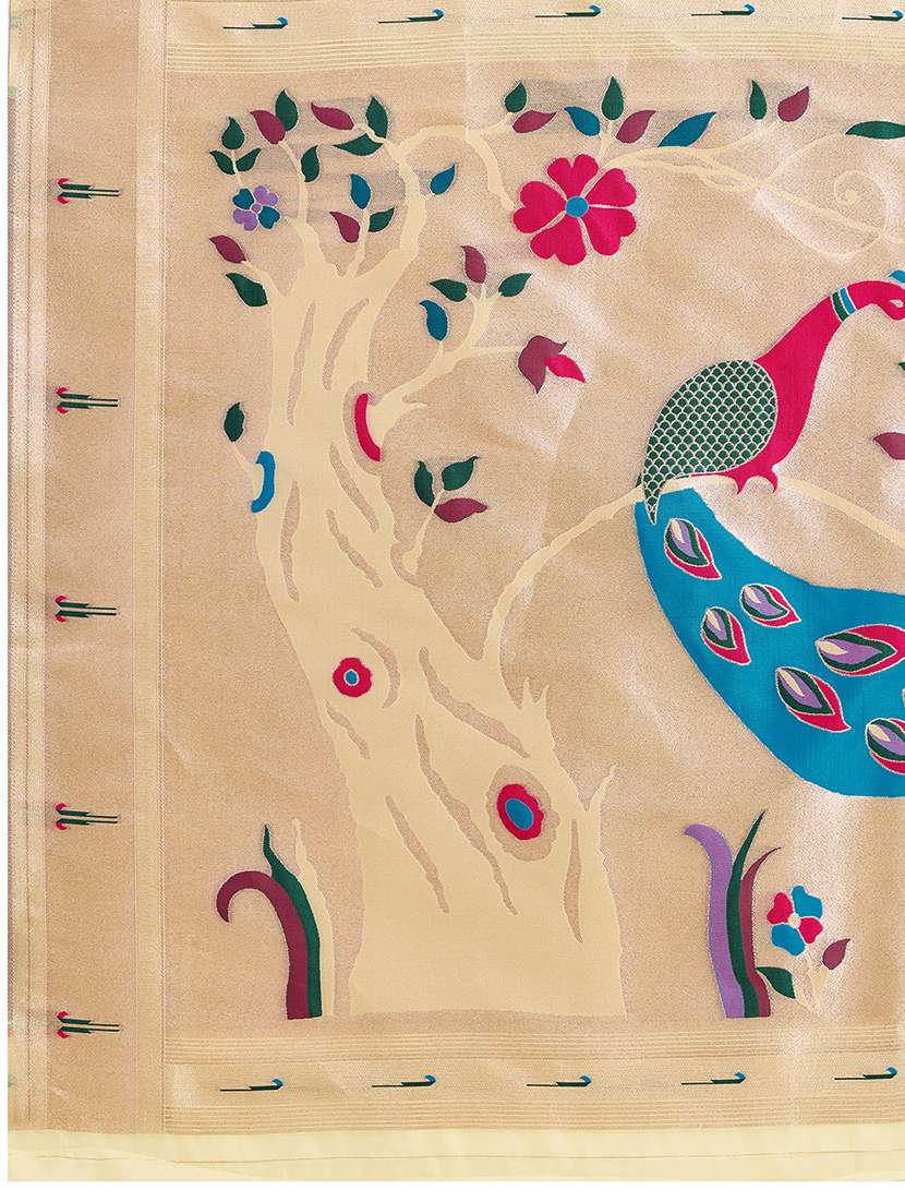 women self design paithani saree with blouse - 22324080 -  Standard Image - 6