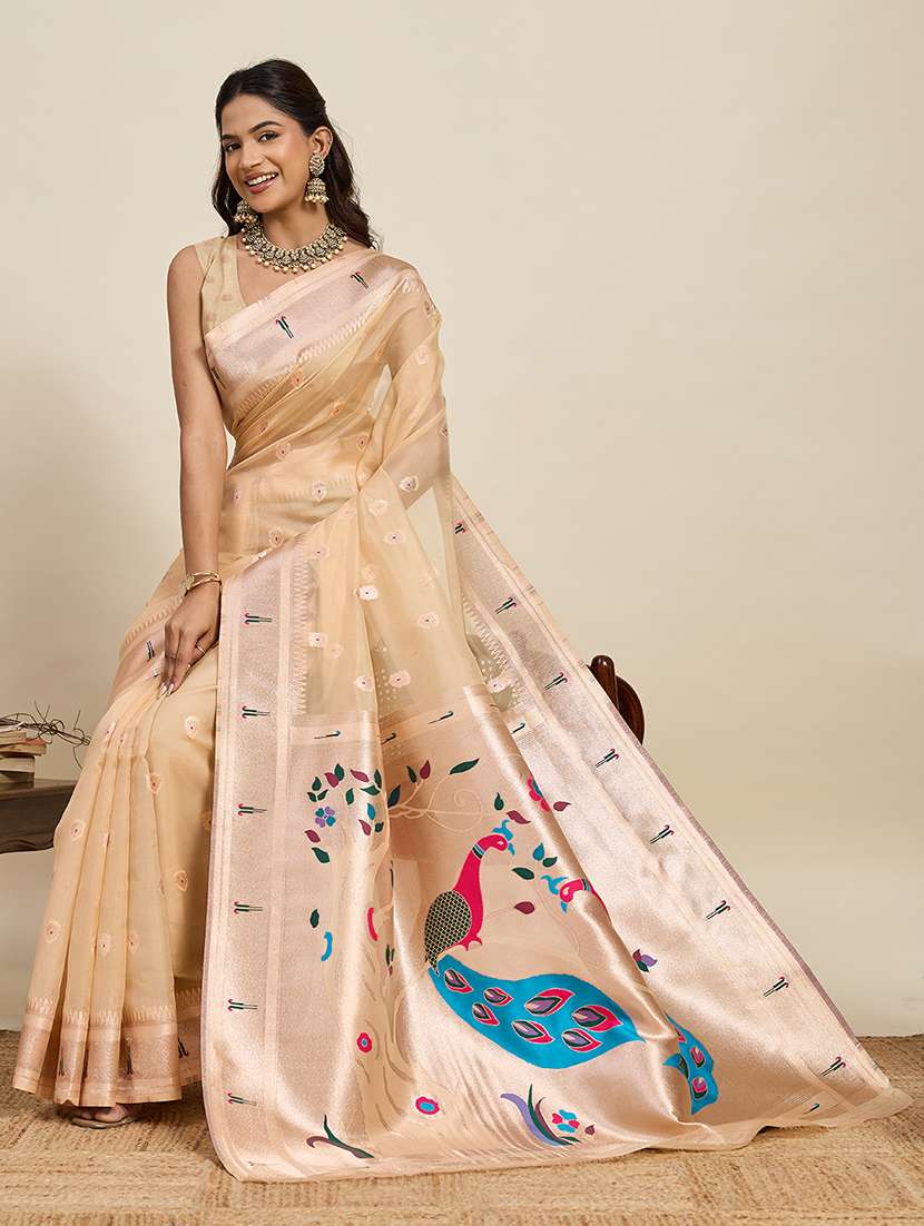 women self design paithani saree with blouse - 22324081 -  Standard Image - 1