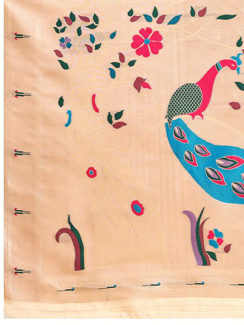 women self design paithani saree with blouse - 22324081 -  Standard Image - 6