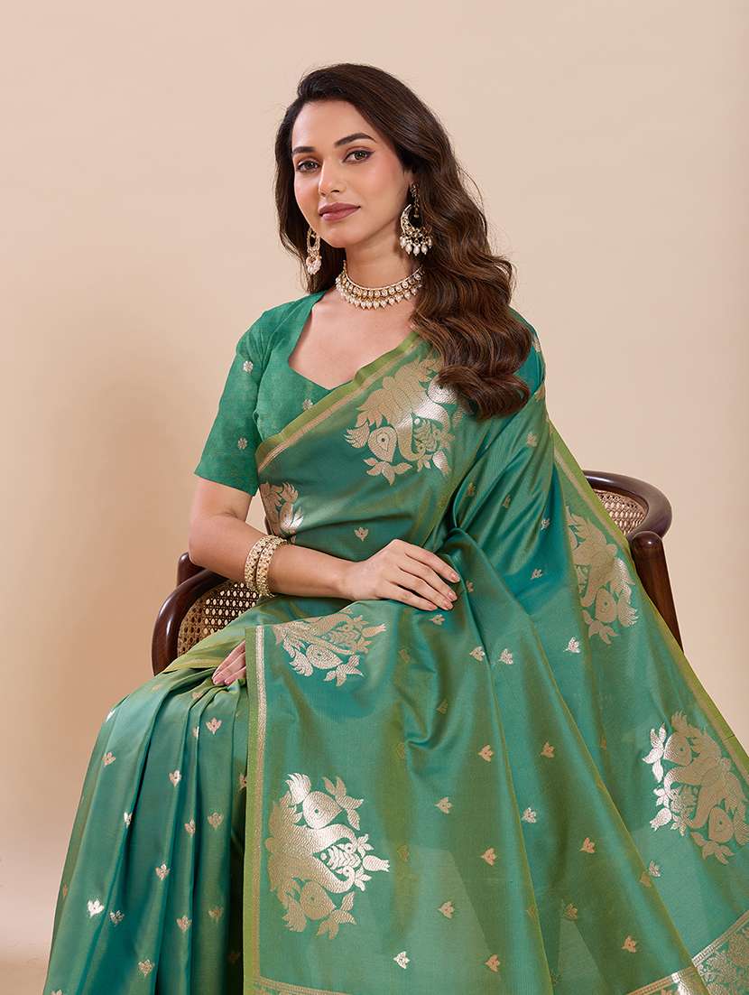 women self design paithani saree with blouse - 22324085 -  Standard Image - 4