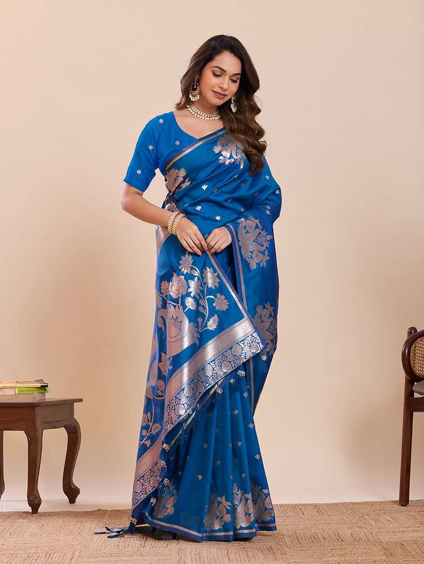 women self design paithani saree with blouse - 22324086 -  Standard Image - 1