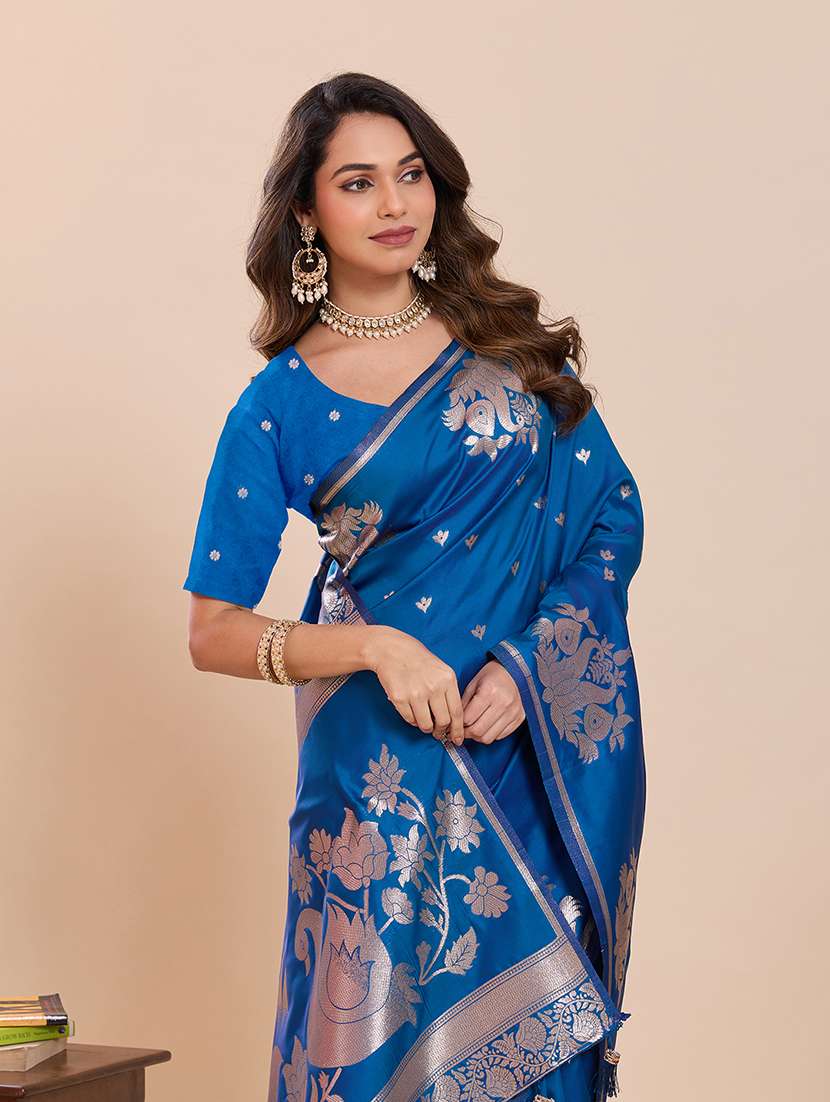 women self design paithani saree with blouse - 22324086 -  Standard Image - 4
