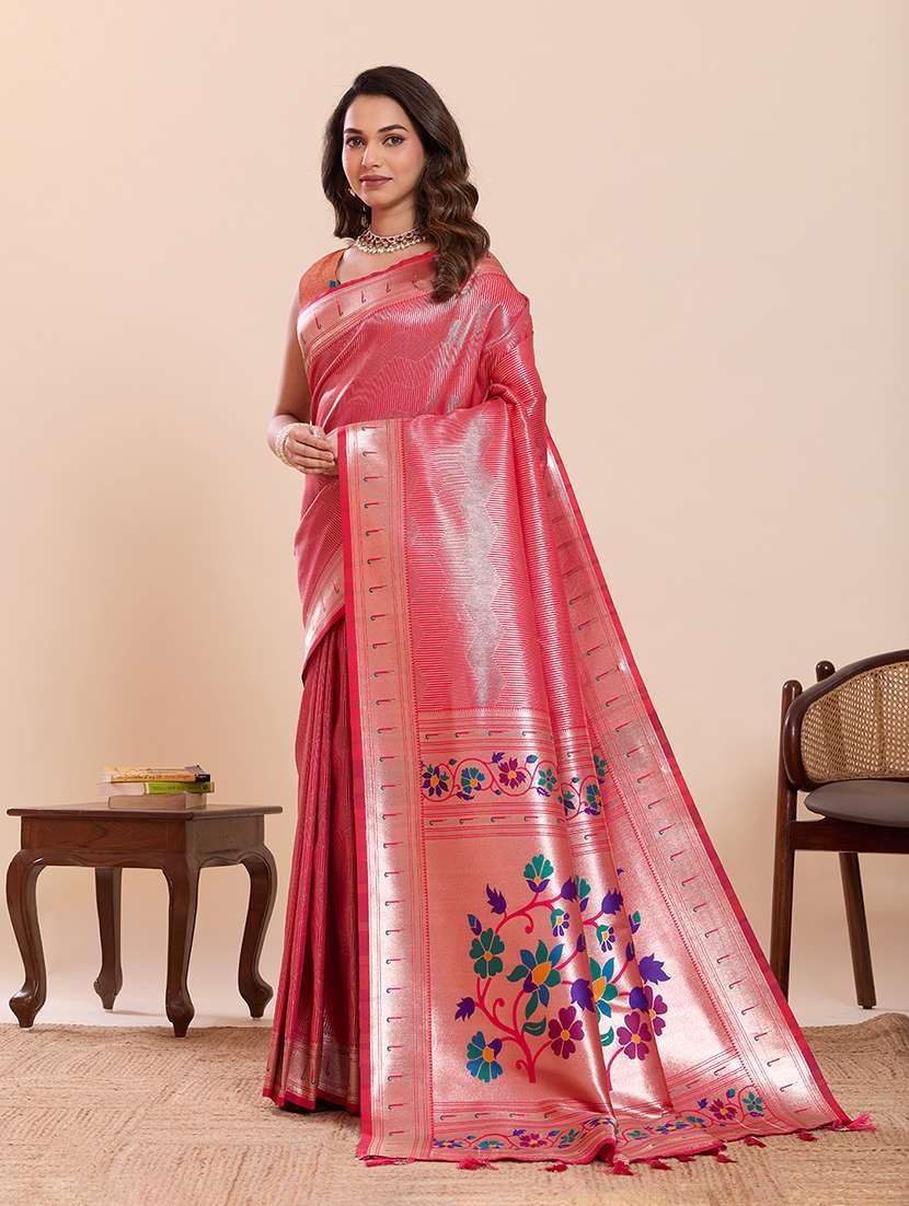 women self design paithani saree with blouse - 22324090 -  Standard Image - 1