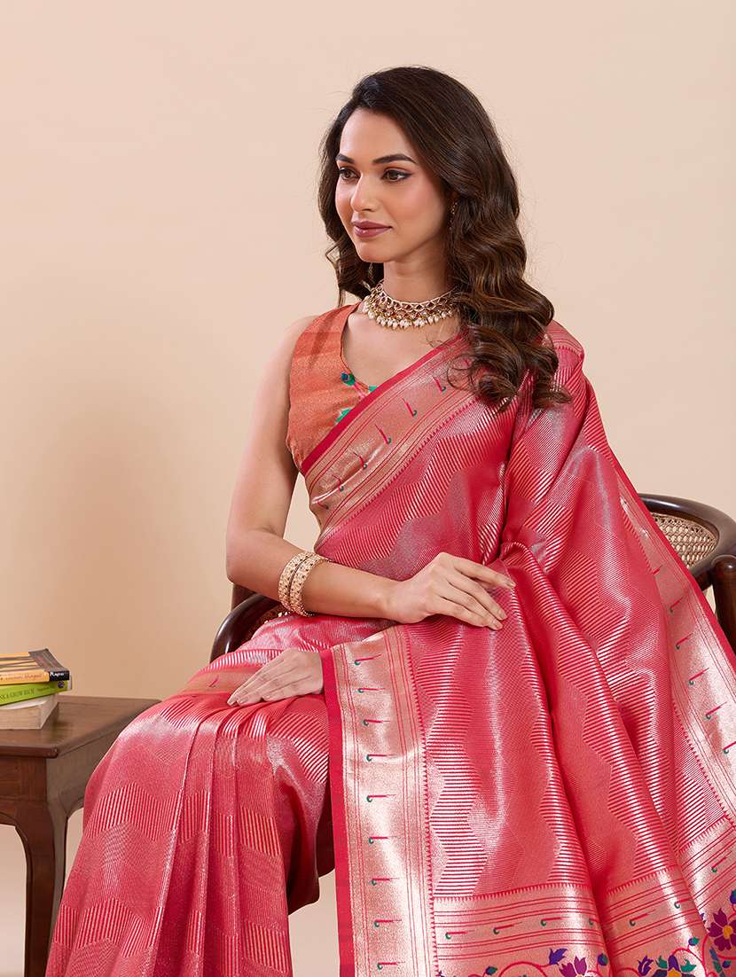 women self design paithani saree with blouse - 22324090 -  Standard Image - 4