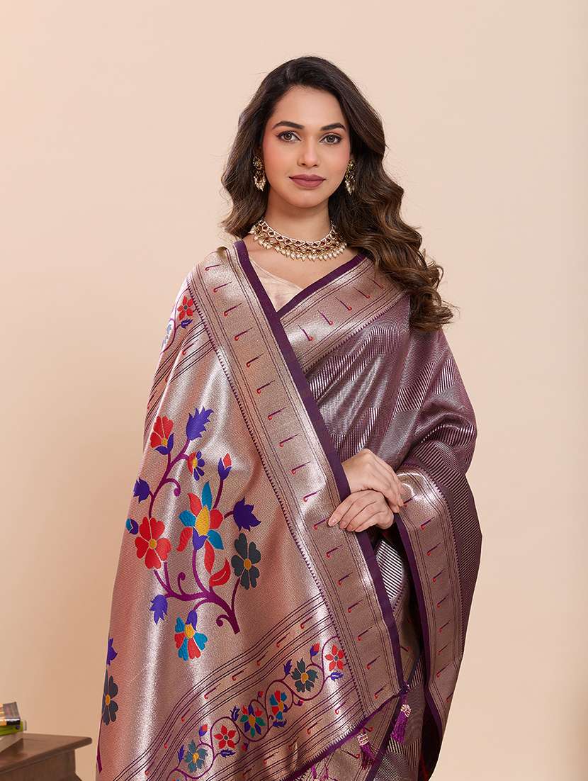 women self design paithani saree with blouse - 22324091 -  Standard Image - 4