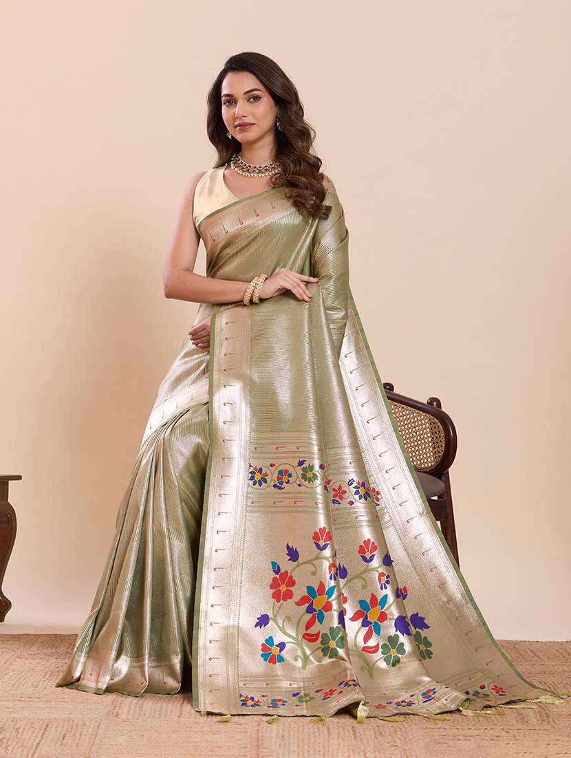 women self design paithani saree with blouse - 22324093 -  Standard Image - 1