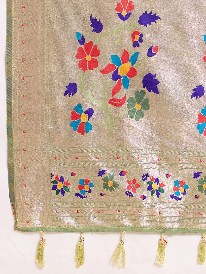 women self design paithani saree with blouse - 22324093 -  Standard Image - 6