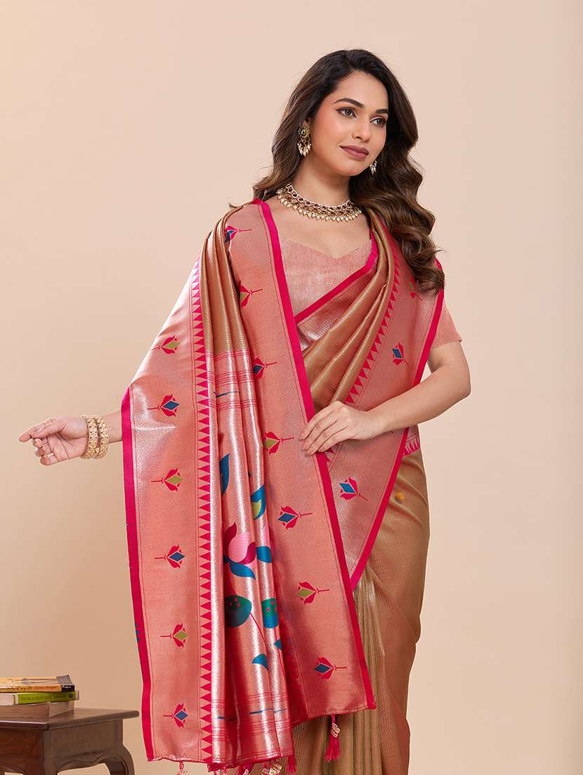 women self design paithani saree with blouse - 22324094 -  Standard Image - 4