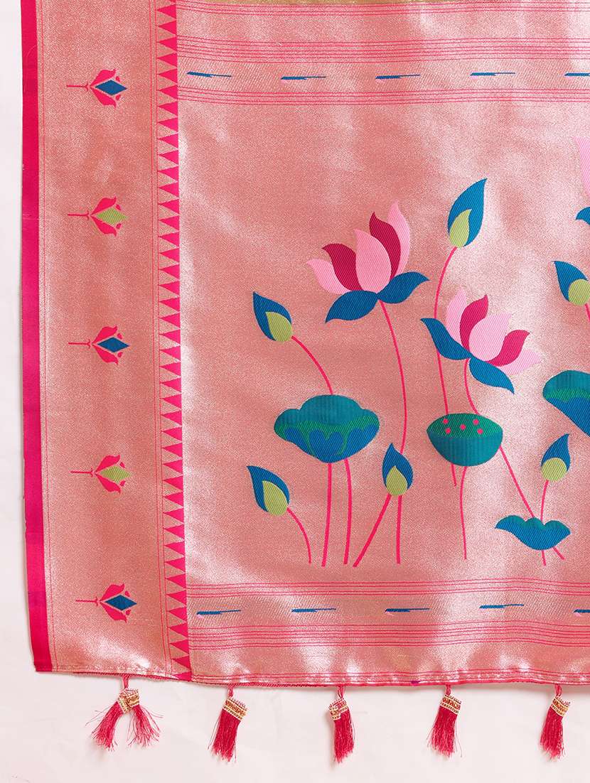 women self design paithani saree with blouse - 22324094 -  Standard Image - 6