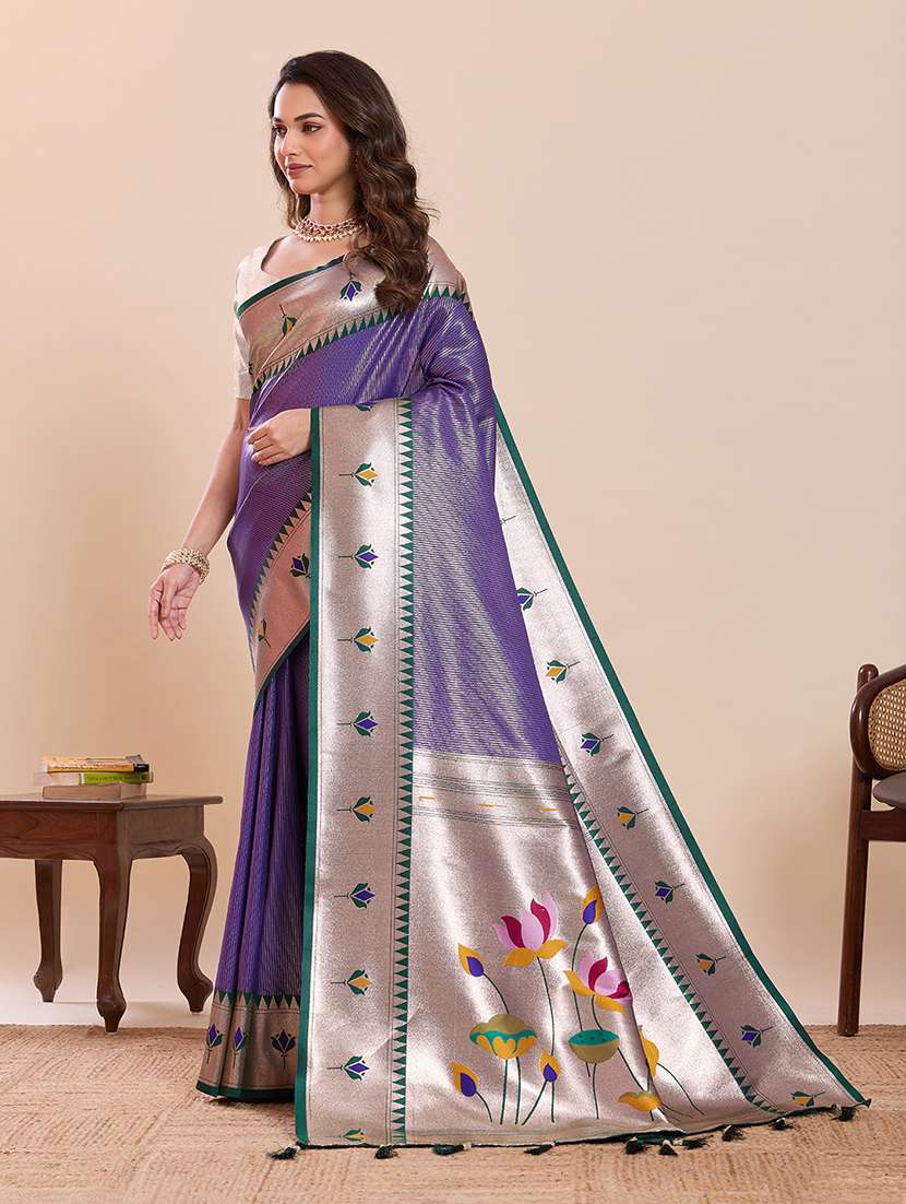 women self design paithani saree with blouse - 22324095 -  Standard Image - 1