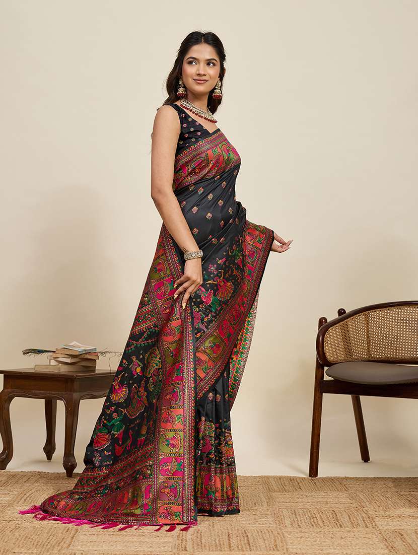 women self design banarasi saree with blouse - 22324100 -  Standard Image - 1