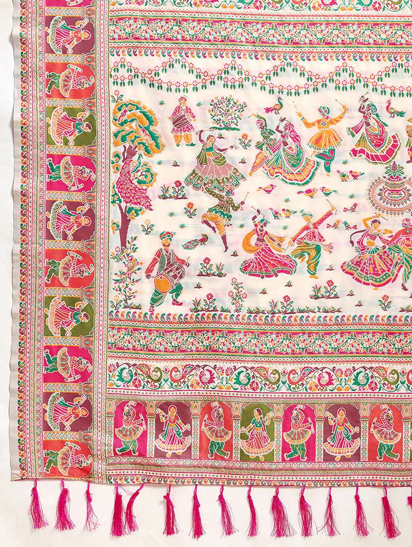 women self design banarasi saree with blouse - 22324103 -  Standard Image - 6