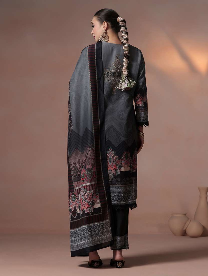women printed round neck kurta pant with dupatta set - 22324135 -  Standard Image - 4