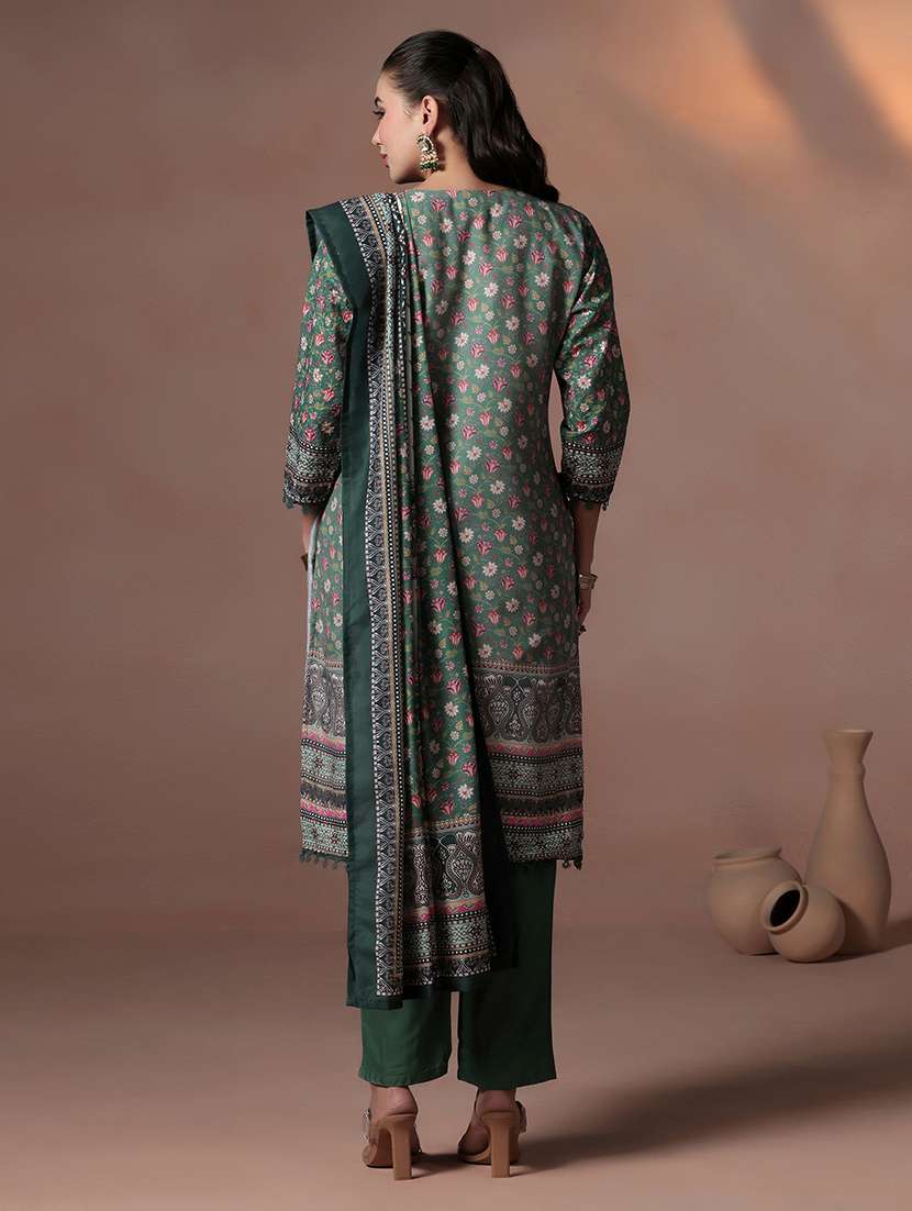 women printed round neck kurta pant with dupatta set - 22324140 -  Standard Image - 4