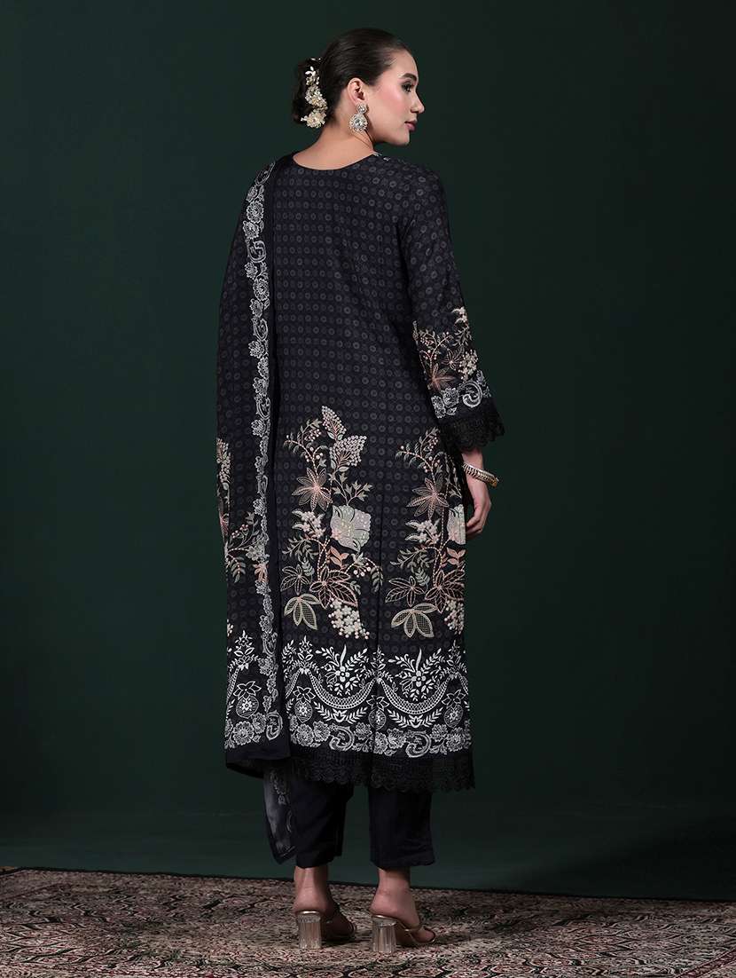 women printed round neck kurta pant with dupatta set - 22324165 -  Standard Image - 4