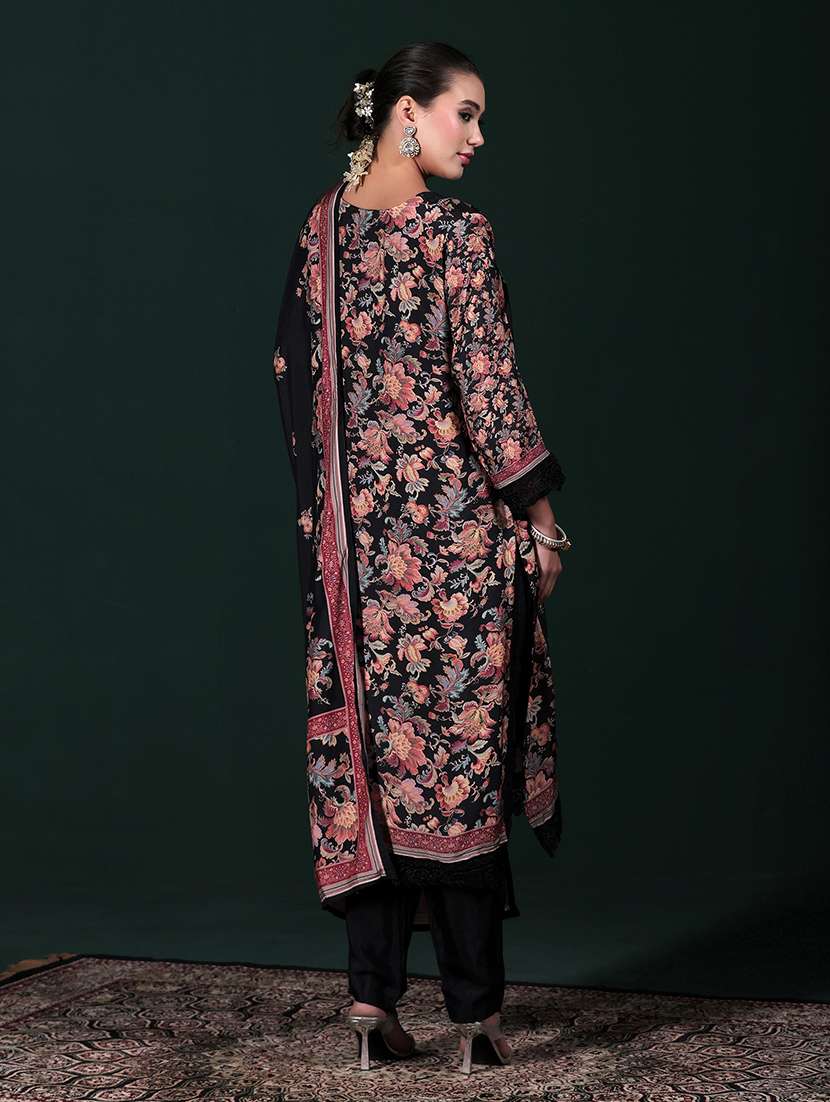 women printed round neck kurta pant with dupatta set - 22324166 -  Standard Image - 4