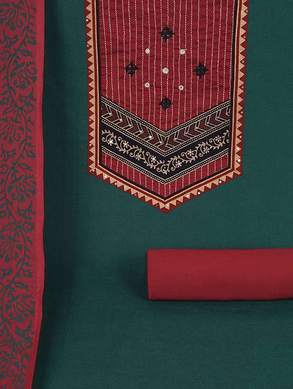 women solid unstitched suit set - 22324226 -  Standard Image - 4